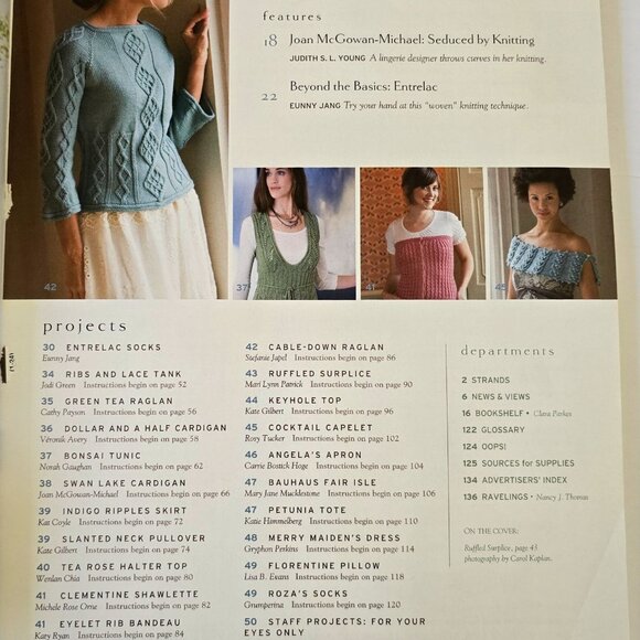 Interweave Knits Spring 2007 Magazine - Picture 2 of 16